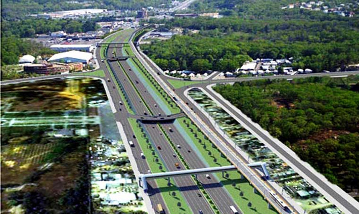 Theo thiết kế, nút giao thông ĐHQG TP HCM dài hơn 1,8km, bắt đầu từ cổng khu du lịch Suối Tiên đến khu vực cây xăng Bình Thắng, nằm trên địa bàn quận 9, quận Thủ Đức (TP HCM) và thị xã Dĩ An (tỉnh Bình Dương). Dự án gồm xây dựng làn chính (8 làn xe); 2 cầu vượt qua làn chính, mỗi cầu dài 61m, rộng 17m, 4 làn xe (nối 2 đường song hành Xa lộ Hà Nội); 2 cầu vượt dành cho người đi bộ, mỗi cầu dài 110m.