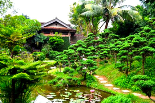 Nhà báo Sử Trường Sơn cho biết ông bắt đầu xây dựng khu vườn từ năm 1989 và hoàn thành vào năm 1992, nhưng để tạo nên vẻ độc đáo cho thế giới cây cỏ này là cả quá trình anh say mê sưu tầm, chọn lọc không ngừng nghỉ hàng chục năm, đến tận ngày hôm nay. Ảnh: Người lao động.