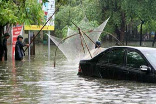 Một trận lụt khiến người dân Hà Nội không thế nào quên.