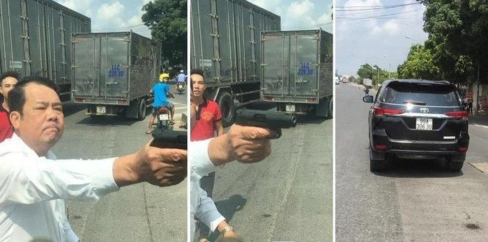 Giám đốc công ty bảo vệ dọa 'bắn vỡ sọ' tài xế xe tải ở Bắc Ninh: Trưa ngày 5/9, trên mạng xã hội xuất hiện bài đăng có nội dung một người đàn ông dùng súng để uy hiếp, đe dọa tài xế xe tải. Ngay sau khi xuất hiện bài đăng trên, Giám đốc Công an tỉnh đã chỉ đạo Công an TP Bắc Ninh phối hợp với các lực lượng chức năng khẩn trương xác minh, làm rõ.