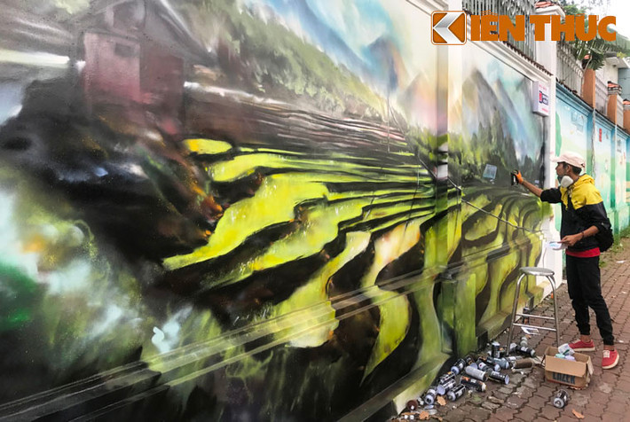 Hình ảnh đầy màu sắc về những thửa ruộng bậc thang ở vùng Đồng bằng Bắc bộ.