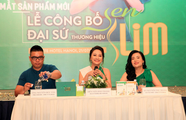 Diễn viên Bảo Thanh - Đại sứ Thương hiệu Sen Slim - giảm cân an toàn, tăng cân tự nhiên. Ảnh: Dân Sinh.