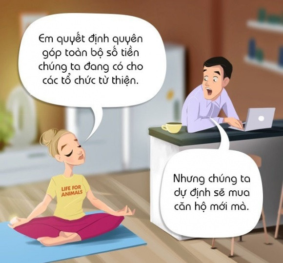 Người ta thường quan niệm rằng, những người có tính cách trái ngược thường hút nhau. Nhưng đừng bao giờ ở bên người có tính cách trái ngược hoàn toàn vì như thế những cuộc tranh cãi sẽ thường xuyên xảy ra.