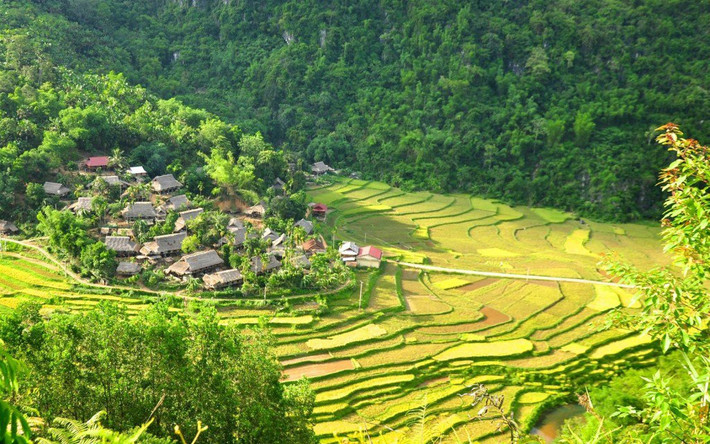 Theo thông tin trên báo Người Lao động, khu resort Pù Luông Retreat rộng hàng ngàn mét vuông, với 8 bungalow xây dựng ngay sát mép ruộng bậc thang, cùng nhiều ngôi nhà sàn ngay tại bản Đôn, xã Thành Lâm, huyện Bá Thước. Ảnh: puluongretreat.com.