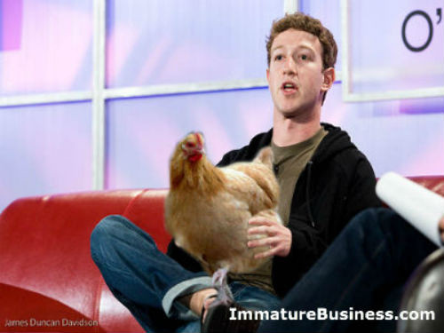 Tỷ phú trẻ Mark Zuckerberg không ăn thịt trừ khi do chính tay anh giết mổ. (Ảnh: Immaturebusiness)