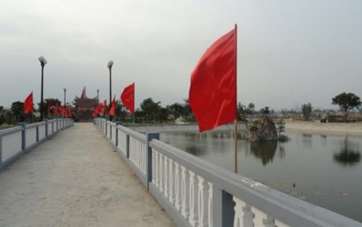 Đường vào nghĩa trang xã Dương Sơn, huyện Hòa Vang, nơi ngày 30 Tết đến đây người thân và người dân Đà Nẵng sẽ đưa ông Nguyễn Bá Thanh về an nghỉ.