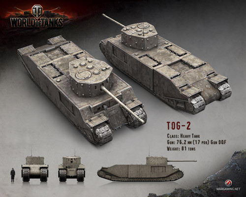 Về mặt cấu trúc, TOG-2 là một chiếc xe khổng lồ nhưng với mẫu hình hộp đã lỗi thời. Bề mặt dọc của xe được chế tạo nhỏ nhưng có giáp dày và nặng để giúp bảo vệ cơ bản cho xe trước đạn bắn vào. Theo Wikipedia, giáp của xe tăng TOG-2 dày 114mm ở phía trước tháp pháo, 76mm ở hai bên và phía trước xe và phía sau xe tăng dày 50mm.