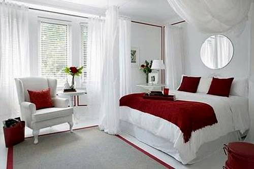 Tự tin, ưa mạo hiểm là tính cách nổi bật của chòm sao Bạch Dương (21/3 - 20/4). Do đó, sự kết hợp hài hòa giữa hai màu trắng, đỏ sẽ mang lại mắn cho chủ nhân. Ảnh: Home Design.