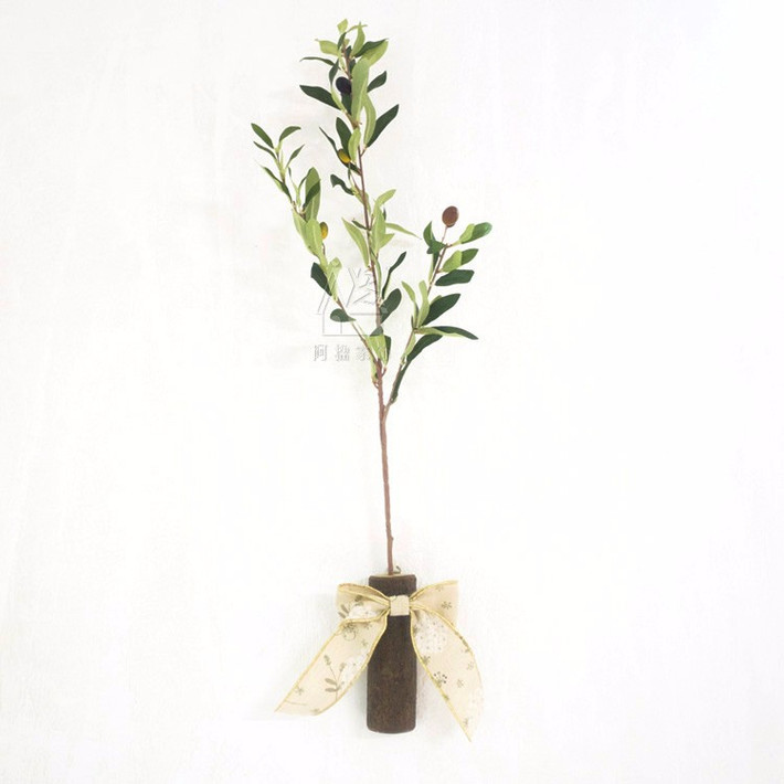 Lá cây ô liu hình bầu dục, mặt lá bóng, xanh thẫm. Ảnh: vi.aliexpress.com.