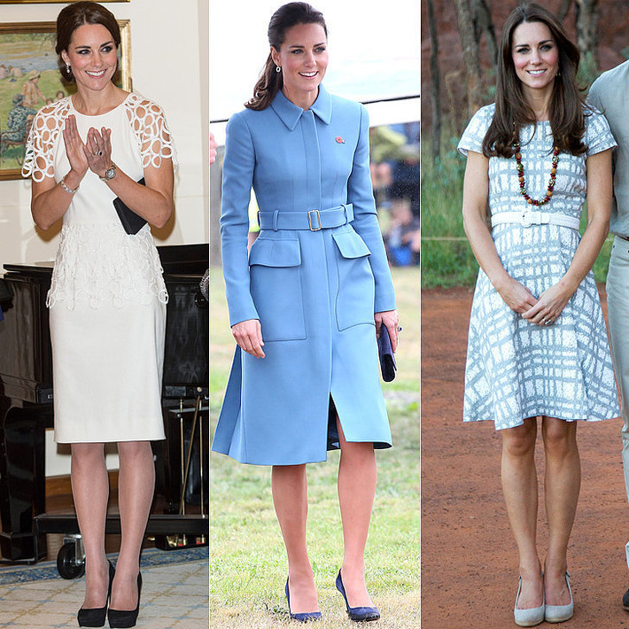 Công nương Kate Middleton được xem là biểu tượng thời trang nước Anh. Kate gây ấn tượng trước công chúng bởi những trang phục sang trọng và quý phái.