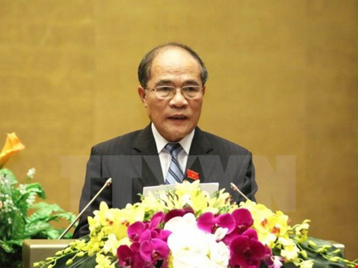 Chủ tịch Quốc hội Nguyễn Sinh Hùng.