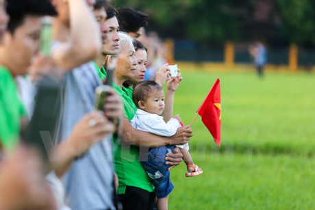 Lễ chào cờ tại Quảng trường Ba Đình được tổ chức long trọng nhân lễ kỷ niệm 72 năm Quốc khánh nước CHXHCN Việt Nam (2/9/1945 - 2/9/2017). (Ảnh: Minh Sơn/Vietnam+)