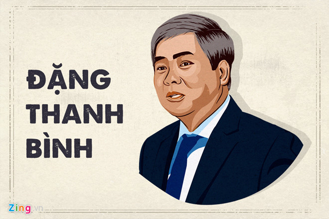 1. Ông Đặng Thanh Bình, Nguyên Phó thống đốc Ngân hàng Nhà nước Việt Nam VKSND Tối cao vừa hoàn tất cáo trạng truy tố ông Đặng Thanh Bình, Nguyên Phó thống đốc Ngân hàng Nhà nước Việt Nam về tội Thiếu trách nhiệm gây hậu quả nghiêm trọng. Theo cáo trạng, ông Đặng Thanh Bình được giao nhiệm vụ phụ trách cơ quan Thanh tra giám sát NHNN, Vụ Pháp chế, có nhiệm vụ chính trong việc chỉ đạo tái cơ cấu những ngân hàng hoạt động yếu kém, trong đó có Ngân hàng Xây dựng (VNCB). Ảnh: Zing.
