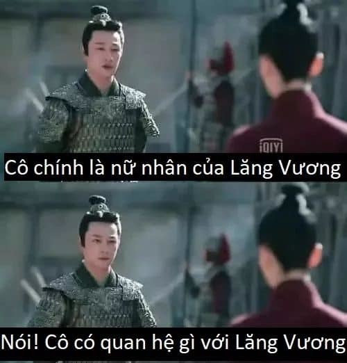 Vừa xác nhận người đứng đối diện là "nữ nhân của Lăng Vương", ngay sau đó vị tướng quân này lại tra hỏi về mối quan hệ.