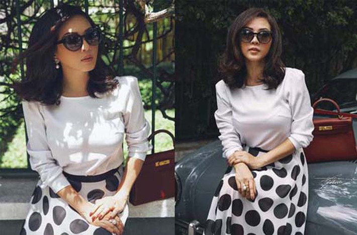 “Tôi rất thích hàng hiệu, nhưng tôi lại có nguyên tắc mua trang phục hợp hay không hợp. Một chiếc đầm hàng hiệu phù hợp vóc dáng, làn da chắc chắn sẽ giúp tôi tự tin và tỏa sáng. Hầu hết các sự kiện tôi tham dự đều khá sang trọng và cao cấp nên việc lựa chọn trang phục rất quan trọng...".