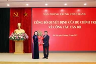Bổ nhiệm Phó Chánh Văn phòng Thường trực Văn phòng Trung ương Đảng