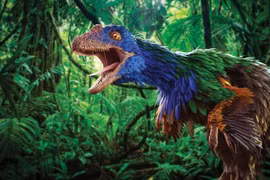 Choáng với loài khủng long có màu sắc rực rỡ nhất từng được biết đến 