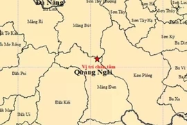 Động đất cách tâm chấn 80 km rung lắc nhiều nơi ở Quảng Ngãi