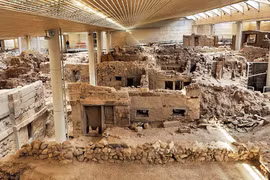 Đô thị cổ Minoan hiện nguyên hình dưới lớp tro núi lửa