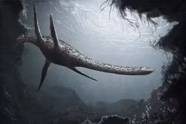 Lộ hình dáng quái dị của loài bò sát biển khét tiếng, cổ có 40 đốt sống 