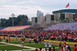 Không khí rạo rực ở Quảng trường Ba Đình sát giờ sơ duyệt diễu binh A80