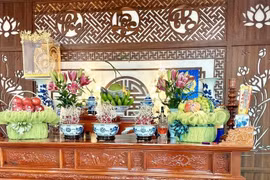 Vị trí đặt bát hương và mâm bồng đúng chuẩn truyền thống