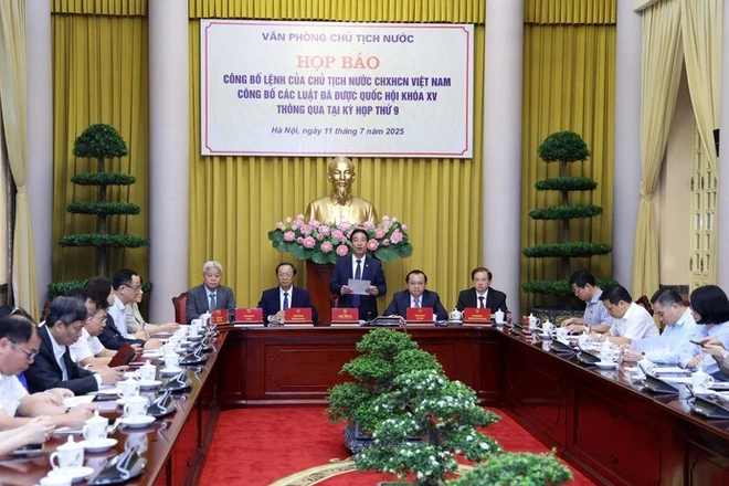 Lệnh của Chủ tịch nước công bố 9 luật đã được Quốc hội thông qua