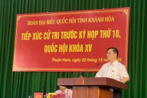 Chủ tịch Phan Xuân Dũng tiếp xúc cử tri Khánh Hòa trước kỳ họp thứ 10, Quốc hội khóa XV