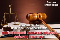 TS Phùng Thị Yến: 'Nhiều cơ hội để nâng cao hiệu quả quản trị pháp luật'
