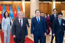 Chủ tịch Quốc hội Trần Thanh Mẫn hội kiến Tổng thư ký Liên Hợp Quốc