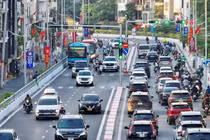 Thi công cầu Tứ Liên, Hà Nội rào chắn đường Âu Cơ, Nghi Tàm