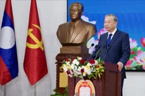 Tổng Bí thư Tô Lâm phát biểu chính sách tại Học viện Chính trị - Hành chính quốc gia Lào