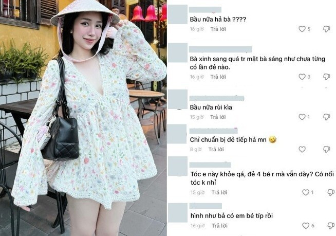 “Dạ để tui xin đính chính lại để mọi người hiểu nha. Video này tui đi từ hồi đầu tháng 8, mà lúc đó tui mới sinh em bé được 2 tháng thôi nên chưa về dáng lại. Vì là sinh bé thứ 4 rồi nên cần nhiều thời gian hơn để giảm bụng”, Joyce Phạm viết.