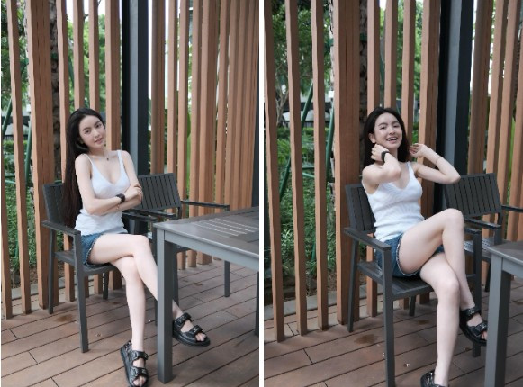 Chu Thanh Huyền xuất hiện với gương mặt xinh đẹp, makeup tối giản nhưng khí chất vẫn cuốn hút.
