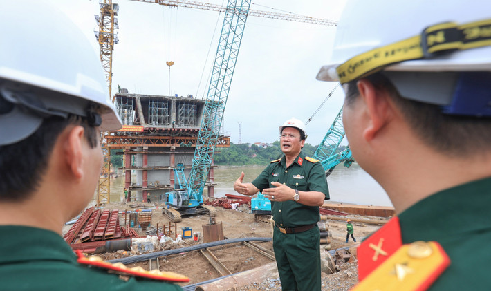 Dự án có tổng mức đầu tư hơn 635 tỷ đồng, Ban Quản lý dự án Thăng Long làm chủ đầu tư, đơn vị thi công là Binh đoàn 12 - Tổng Công ty Xây dựng Trường Sơn. Ảnh: Báo Xây dựng