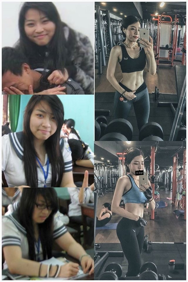 Từ một cô nàng khá mũm mĩm nhưng bằng ý chí và cách tập luyện khoa học, cô gái gốc Nam Định đã có được thân hình "vạn người mơ".