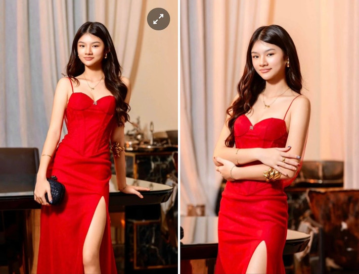 Ở tuổi 17, Bảo Tiên có sắc vóc nổi bật với chiều cao 1,7 m. Cô thừa hưởng nét đẹp của cha lẫn mẹ.