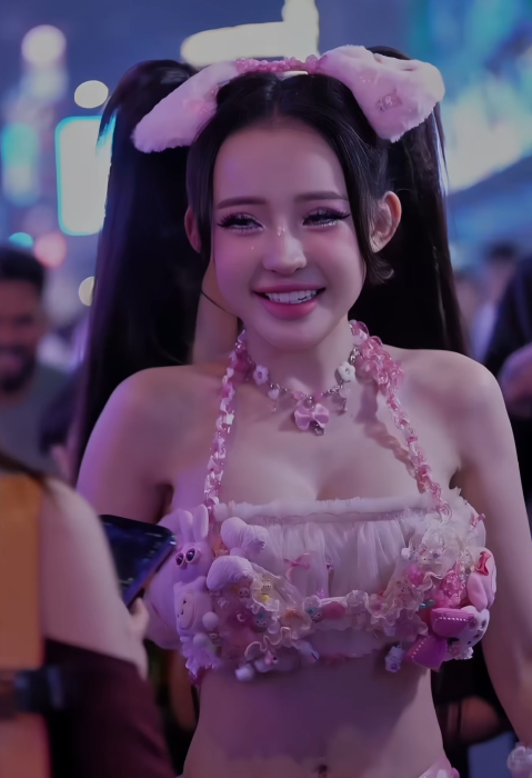 Đôi mắt to tròn, long lanh của Ngân 98 đã tạo nên một hình ảnh vừa ngây thơ, đáng yêu, tất nhiên vẫn vô cùng cuốn hút.