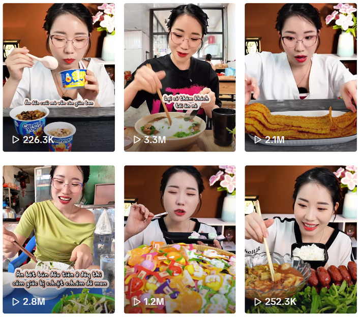 Trong 1 video được đăng tải gần đây trên kênh TikTok cá nhân có hàng chục triệu lượt tương tác, Vũ Tú Linh (biệt danh “Milo on Diet”, ở Uông Bí, Quảng Ninh) khiến dân mạng kinh ngạc vì khả năng “ăn thùng uống vại” của mình.