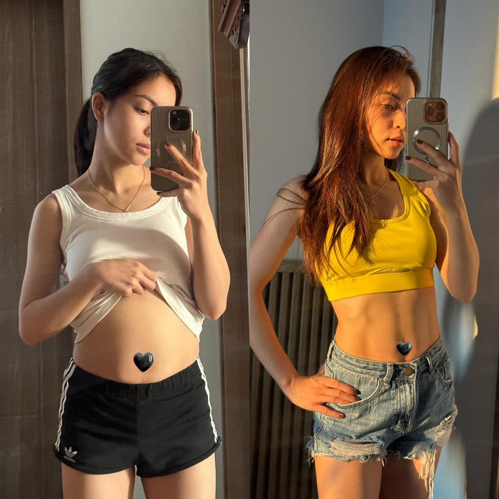 Tuy nhiên sau đó, dân mạng lại vô tình thấy những khoảnh khắc Nhật Lê bị "dìm hàng" trên TikTok. Ảnh tự đăng với ảnh trên mạng do team qua đường chụp khác hẳn nhau.