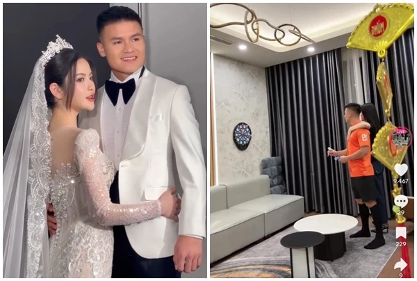 Hé lộ tổ ấm của Quang Hải - Chu Thanh Huyền sau kết đám cưới 