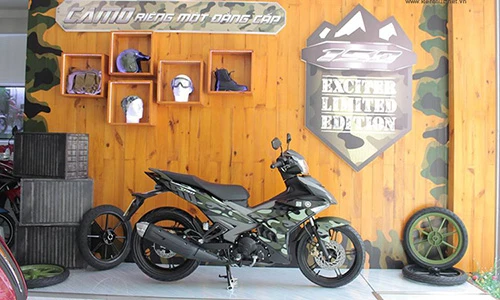 “Soi từ A đến Z” Exciter 150 phiên bản Camo tại Hà Nội