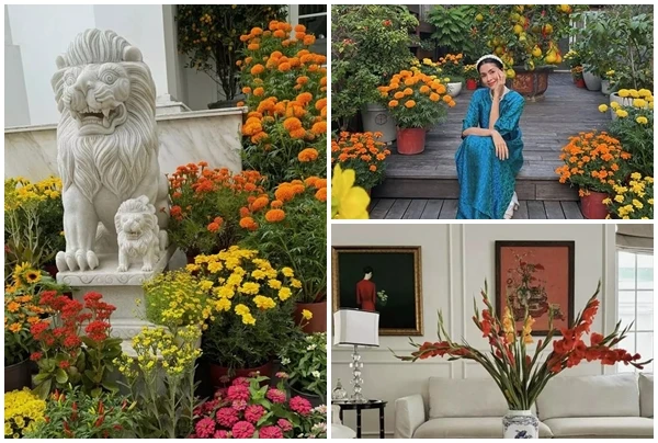 Đón Tết, biệt thự của Tăng Thanh Hà trang trí đẹp cỡ nào?