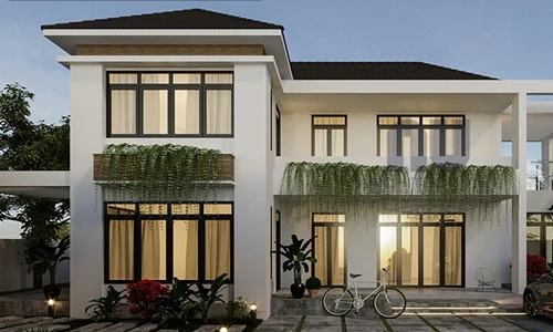 10 mẫu nhà 2 tầng 100m2 đẹp và sang trọng