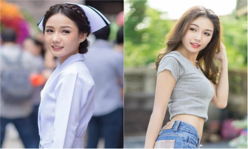 "Cuộc sống hai mặt" của nữ y tá đẹp nhất xứ chùa Vàng