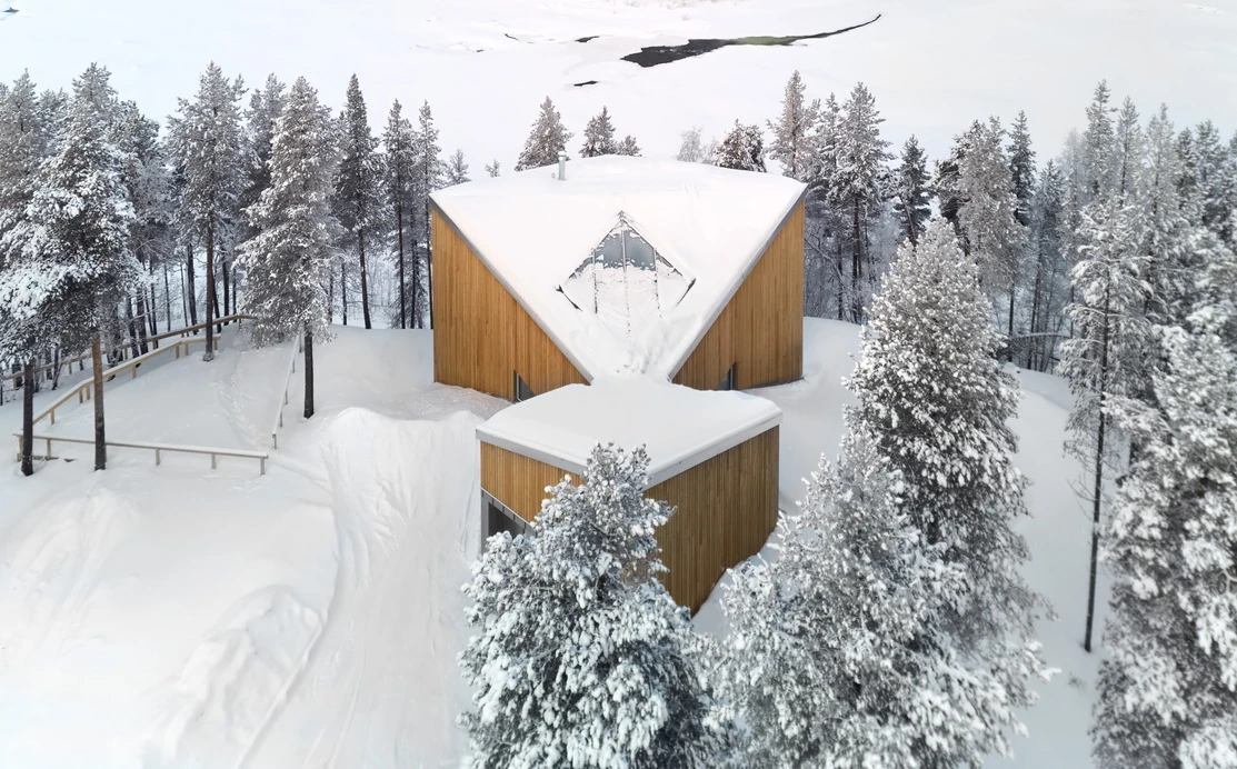 Biệt thự hình cánh diều, cho phép ngắm thiên nhiên từ mọi góc