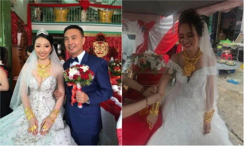 Những cô dâu vàng đeo trĩu cổ nổi đình đám nhất năm 2018