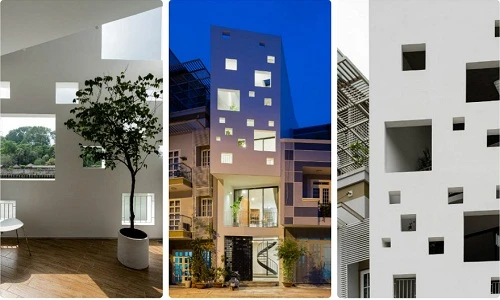 Ngôi nhà nhiều cửa sổ vuông kỳ dị giữa lòng Sài Gòn