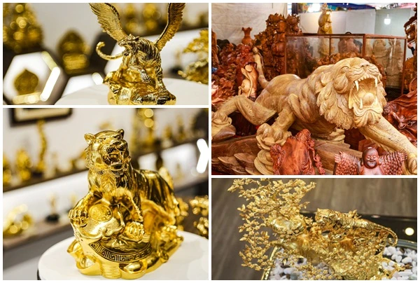 Giật mình loạt tượng hổ siêu đắt gây sốt thị trường Tết Nhâm Dần