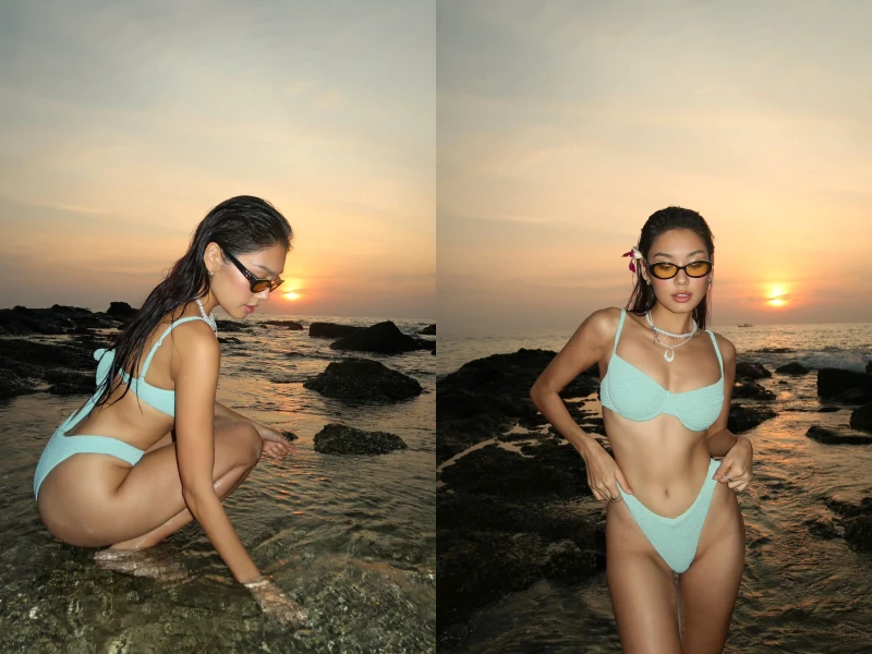 Thảo Nhi Lê đốt mắt dân mạng bằng bộ bikini ngày đầu năm mới